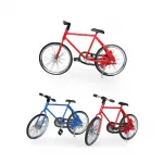 El Yapımı Dekoratif Mini Metal Bisiklet Biblo – Canlı Renk Seçenekli Ev Ofis Figürü
