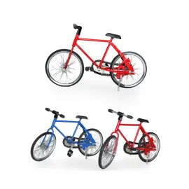El Yapımı Dekoratif Mini Metal Bisiklet Biblo – Canlı Renk Seçenekli Ev Ofis Figürü
