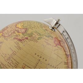 Dekoratif Kahverengi Atlas Yerküre Ahşap Kaideli