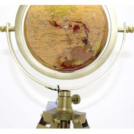 Dekoratif Yerküre Ahşap Standlı