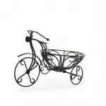 El Yapımı Ferforje Dekoratif Bisiklet Çiçeklik: Antik Eskitme Tasarım Bitki ve Ev Süsü Standı