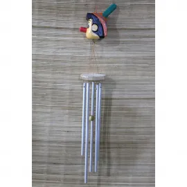 Pinokyo Temalı El Yapımı Metal Rüzgar Çanı - Neşeli Ev ve Bahçe Dekorasyonu 50 cm