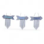 Dekoratif Ok Modelli Metal Çan | Rustik Tasarımlı Rüzgar Çanı - Ev ve Bahçe İçin 40 cm