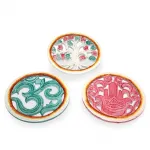 Spiritüel Ahşap Duvar Panosu | Om, Hayat Ağacı, Hamsa Motifli El Yapımı Dekoratif 20 cm Obje