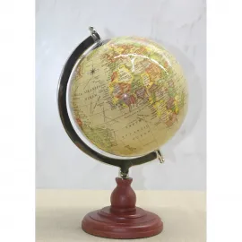 Vintage Antik Tarz Dekoratif Dünya Küresi | Ev Ofis Salon Hediye Amaçlı Şık Globe