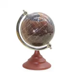 Antik Görünümlü Dekoratif Ahşap Dünya Küre: Ev ve Ofis İçin Şık Tasarım Hediyelik
