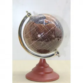Antik Görünümlü Dekoratif Ahşap Dünya Küre: Ev ve Ofis İçin Şık Tasarım Hediyelik