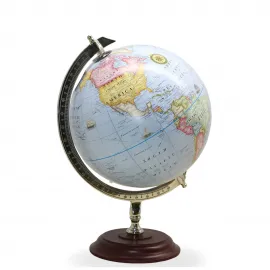 Büyük Boy Vintage Dekoratif Dünya Küresi: Ev ve Ofis İçin Şık Masaüstü Coğrafi Harita