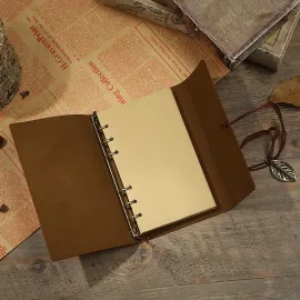 Öğretmene Hediye Kişiye Özel Yeşil Tüy Divit Kalem & Kahverengi Defter Seti - 8 Farklı Kaligrafi Ucu