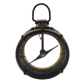 Kişiye Özel Pirinç Dereceli Antik Pusula - Kadife Kutulu