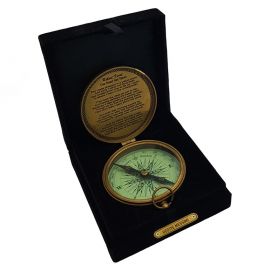 Kişiye Özel Kadife Kutulu Pirinç Pusula