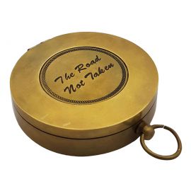 Kişiye Özel Kadife Kutulu Pirinç Pusula