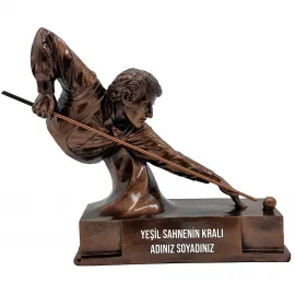 Kişiye Özel Dekoratif Bilardo Ödül Biblosu