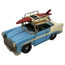 Kişiye Özel Dekoratif Metal Retro Çerçeveli Chevrolet Araba