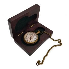 Kişiye Özel Victoria London 1876 Pirinç Köstekli Cep Saati Saniyeli ve Ahşap Kutulu Kişiye Özel Victoria London 1876 Pirinç Köstekli Cep Saati Saniyeli ve Ahşap Kutulu