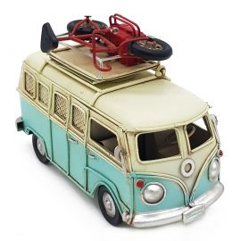 Kişiye Özel Dekoratif Vosvos Minibüs Kumbaralı ve Bisikletli