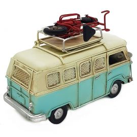 Kişiye Özel Dekoratif Vosvos Minibüs Kumbaralı ve Bisikletli