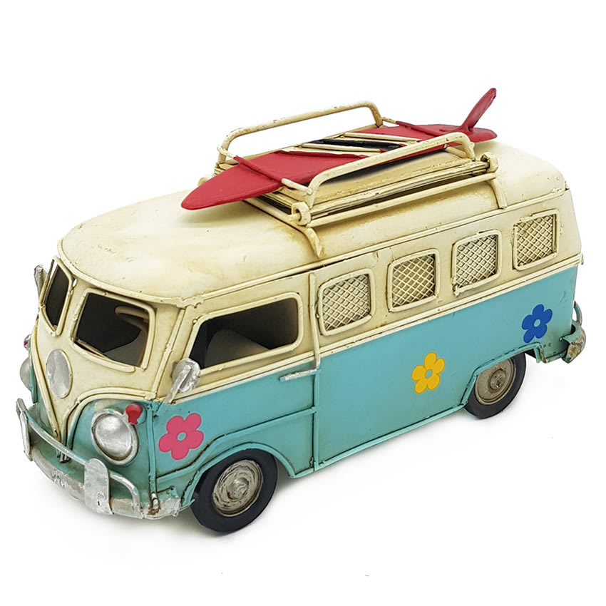 Kişiye Özel Vintage Kumbaralı VW Camper Van Minibüs / Hediye Mevsimi