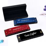 Kişiye Özel 10 Delikli Harmonica Mızıka 3 Renk Seçeneği