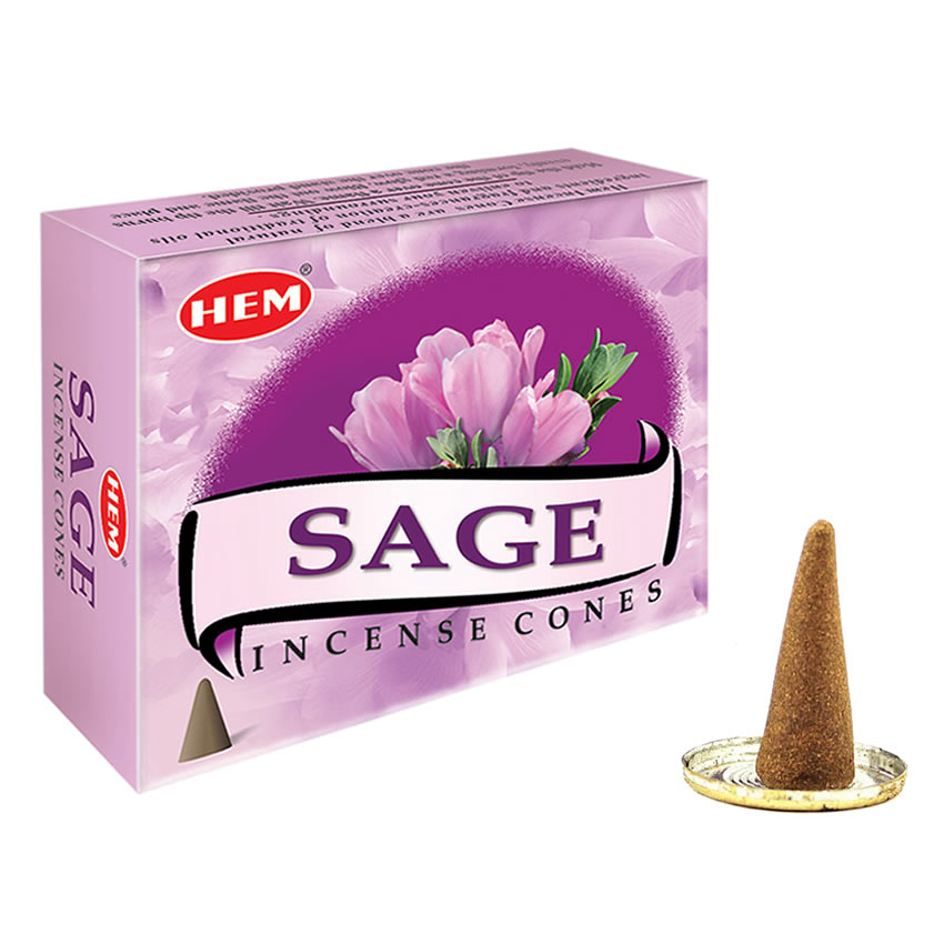 Sage Cones Ada Çayı Konik Tütsü