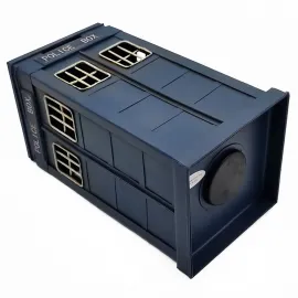 Dekoratif Polis Telefon Kulübesi Metal Kumbara