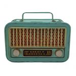 Nostaljik Radyo Tasarımlı Metal Kumbara