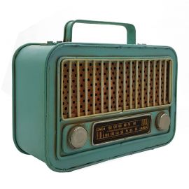 Nostaljik Radyo Tasarımlı Metal Kumbara
