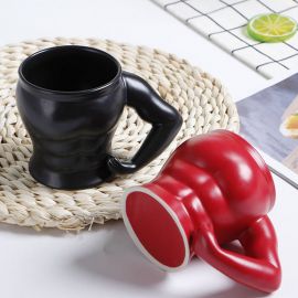 Kaslı Vücut Kupa Bardak