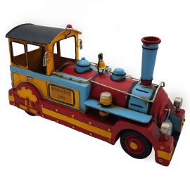 Dekoratif Metal Muson River Gezi Lokomotifi