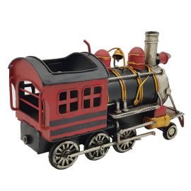 Dekoratif Metal Lokomotif Kalemlik