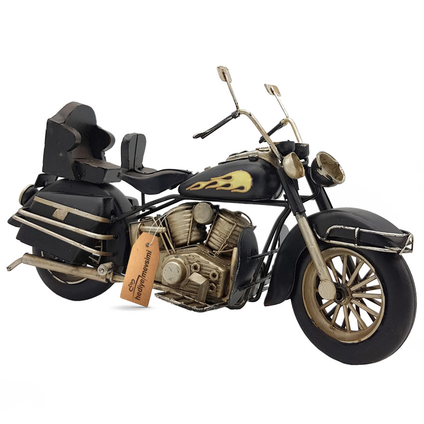 Dekoratif Metal Cruiser Motosiklet (Siyah) Dekoratif Metal Cruiser Motosiklet (Siyah)