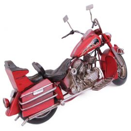Dekoratif Cruiser Chopper Motosiklet Kırmızı