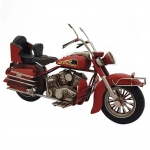 Dekoratif Metal Cruiser Motosiklet (Kırmızı)