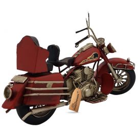 Dekoratif Metal Cruiser Motosiklet (Kırmızı)