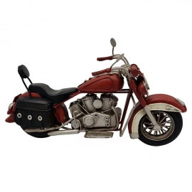 Red Ghost Dekoratif Metal Chopper Motosiklet