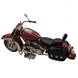 Red Ghost Dekoratif Metal Chopper Motosiklet