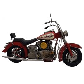 Dekoratif Metal Vintage Chopper Motosiklet Büyük Boy