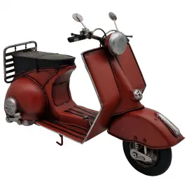 Red Velocity Vintage Dekoratif Vespa Scooter