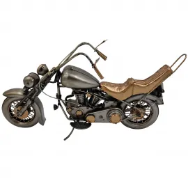 Metal El Yapımı Dekoratif Chopper Motosiklet