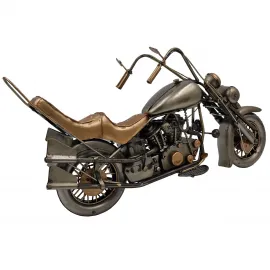 Metal El Yapımı Dekoratif Chopper Motosiklet