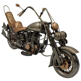 Metal El Yapımı Dekoratif Chopper Motosiklet