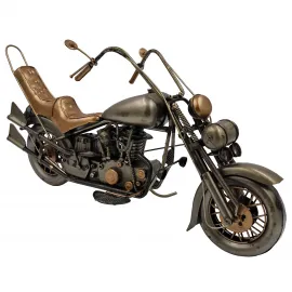 Metal El Yapımı Dekoratif Chopper Motosiklet