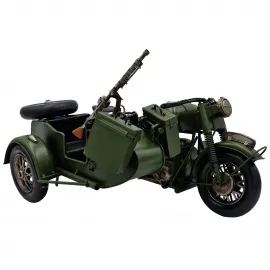 Askeri Metal Savaş Motosiklet Maketi - El Yapımı Nostaljik Biblo Askeri Metal Savaş Motosiklet Maketi - El Yapımı Nostaljik Biblo