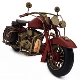 Dekoratif Metal Nostaljik Chopper Motosiklet (Büyük Boy)