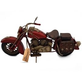 Dekoratif Metal Nostaljik Chopper Motosiklet (Büyük Boy)