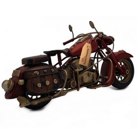 Dekoratif Metal Nostaljik Chopper Motosiklet (Büyük Boy)