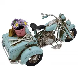 Vintage Metal El Yapımı Dekoratif Tricycle Motosiklet Biblo Vintage Metal El Yapımı Dekoratif Tricycle Motosiklet Biblo