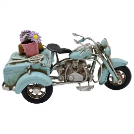 Vintage Metal El Yapımı Dekoratif Tricycle Motosiklet Biblo Vintage Metal El Yapımı Dekoratif Tricycle Motosiklet Biblo