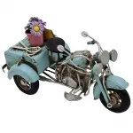 Vintage Metal El Yapımı Dekoratif Tricycle Motosiklet Biblo Vintage Metal El Yapımı Dekoratif Tricycle Motosiklet Biblo