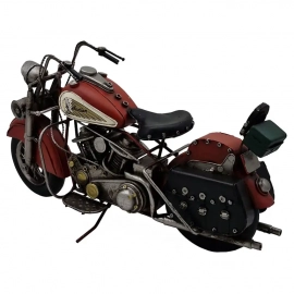 Red Indian Scarlet Metal Chopper Dekoratif Motosiklet - Büyük Boy